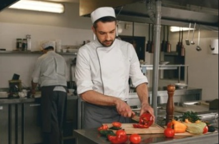 A local chef preparing a fresh meal
